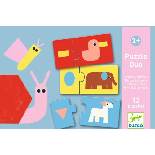 Puzzle duo - Formas & Animais