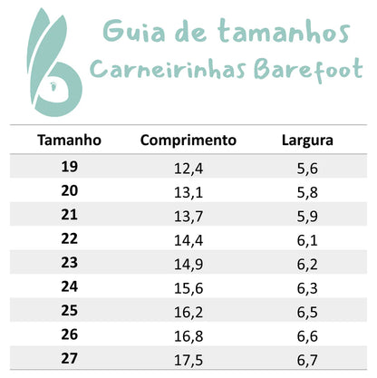 Carneirinhas Barefoot Areia-Bunny Barefoot