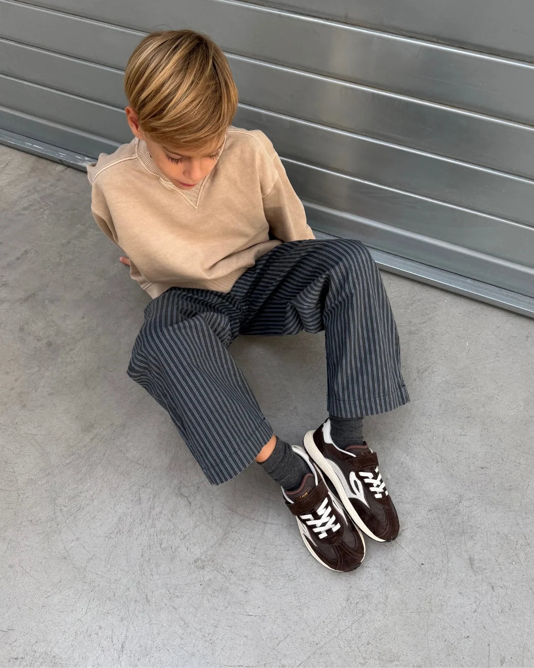 Sapatilhas Lejan Melrose Kids-Dark brown