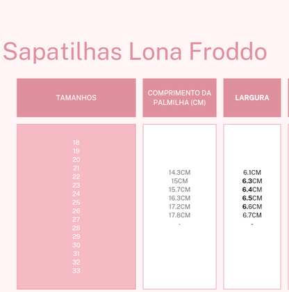 Sapatilhas Froddo Canvas Rosa claro
