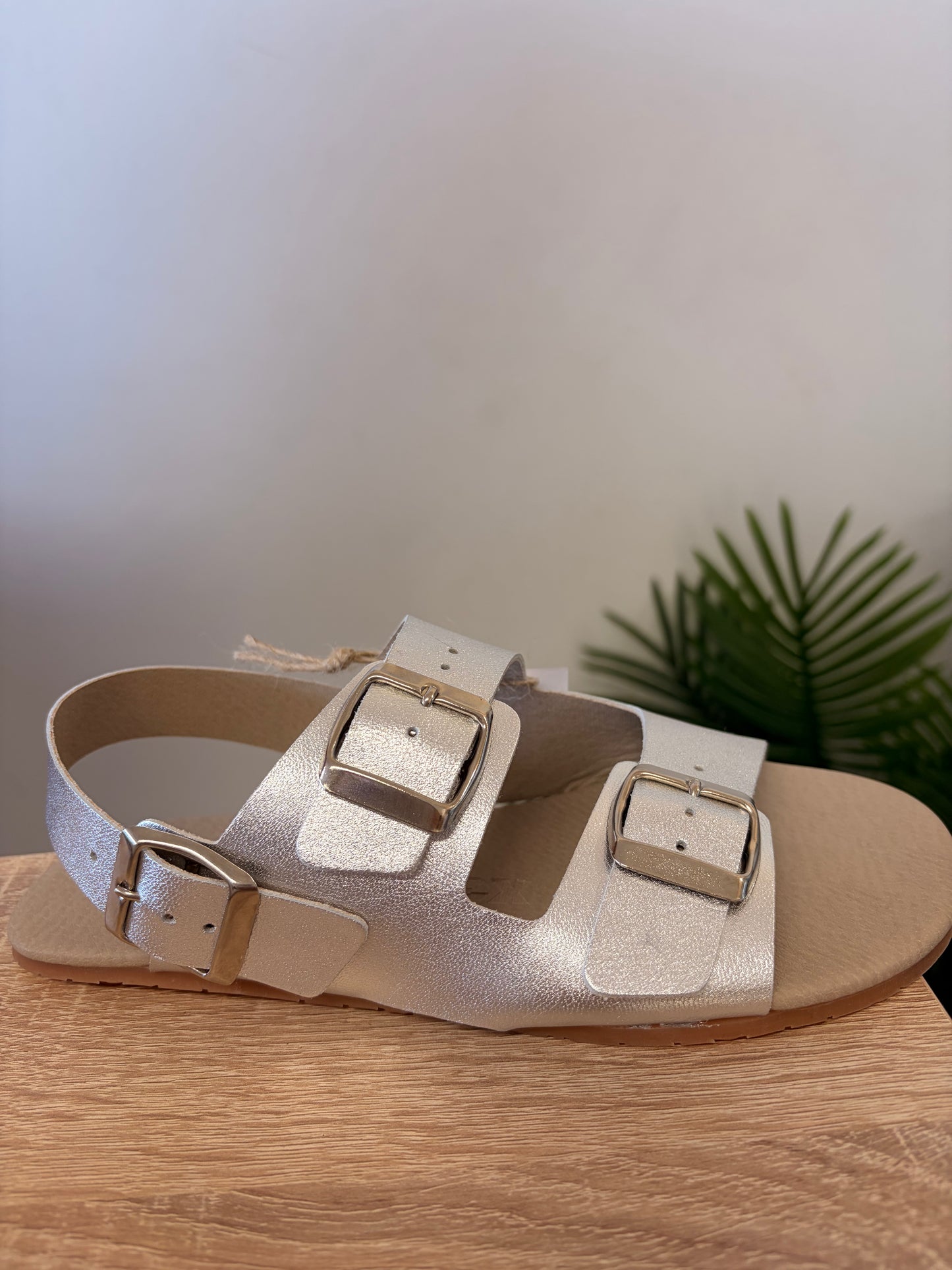Sandálias Metal Milled Plata-Coqueflex