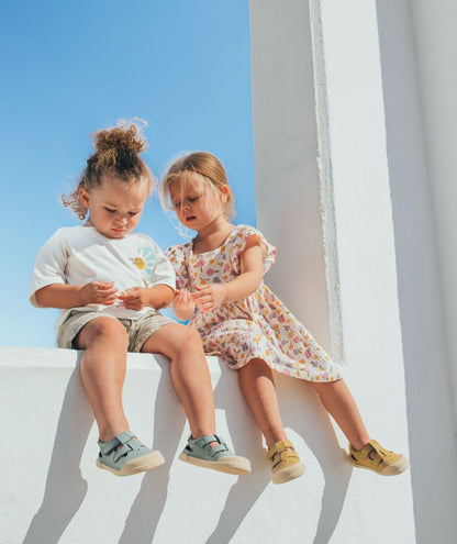 Sandália de pele Verde-Igor