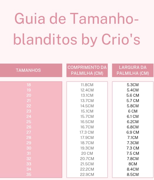 Guia de Tamanhos