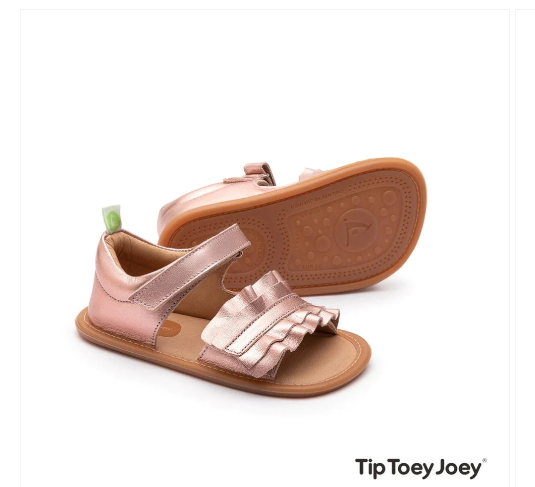 Sandálias Ruffy Rose Gold - Tip Toey Joey