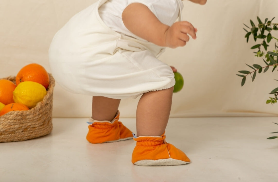 Baby Booties  Orange Cake- Zás Trás for Babies