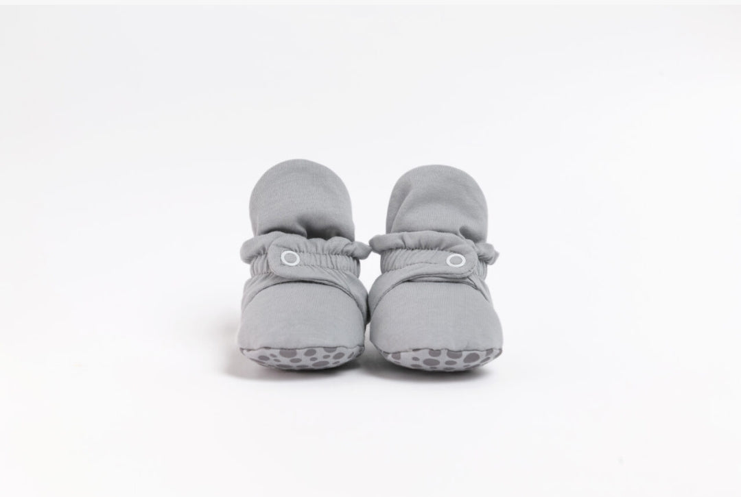 Baby Booties Silver Macaron- Zás Trás for Babies