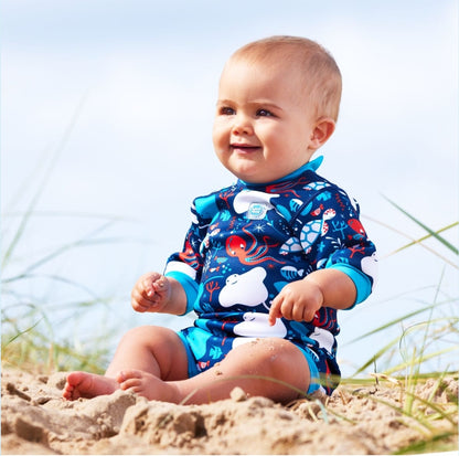 Splash About Happy Nappy Under The Sea - Fato Térmico com mangas