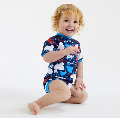 Splash About Happy Nappy Under The Sea - Fato Térmico com mangas