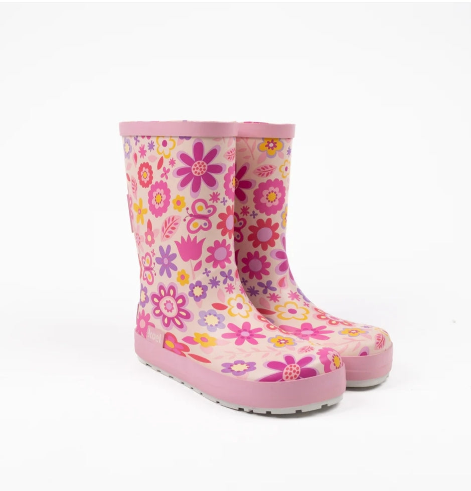 Galochas Wellie Fuchsia Flowers- Koel