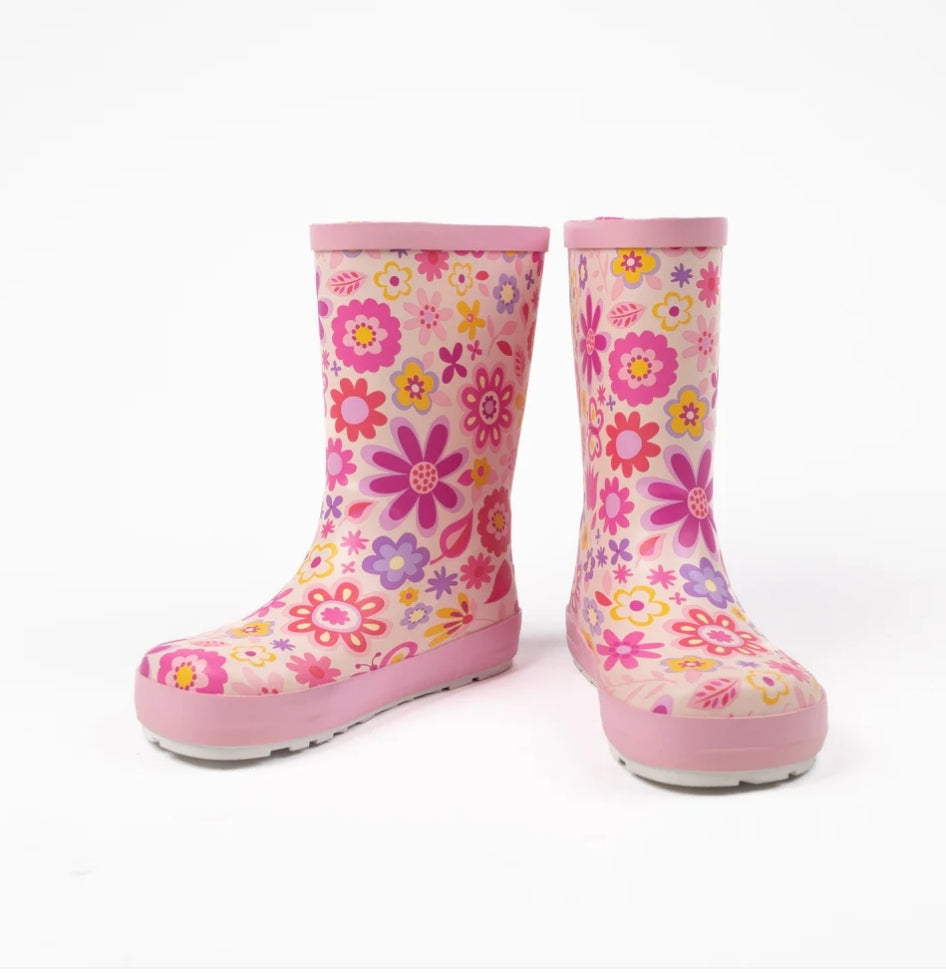 Galochas Wellie Fuchsia Flowers- Koel