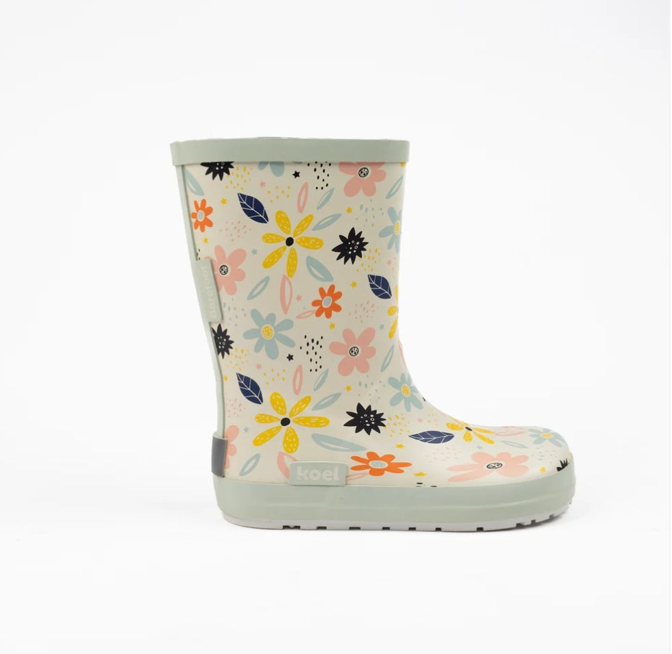 Galochas Wellie white Flowers- Koel