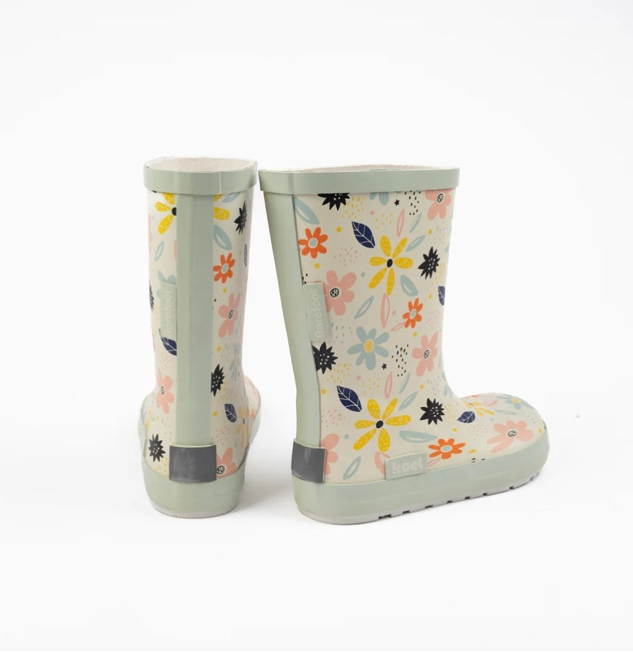 Galochas Wellie white Flowers- Koel