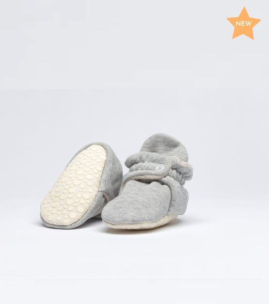 Baby Booties Fluffy Silver Pavlova - Zás Trás for Babies