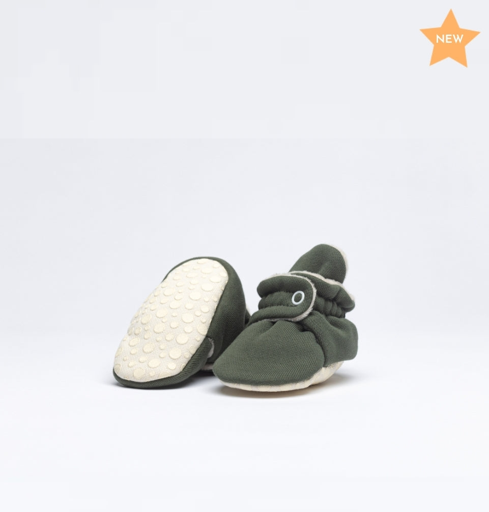 Baby Booties Fluffy Olive Treat- Zás Trás for Babies