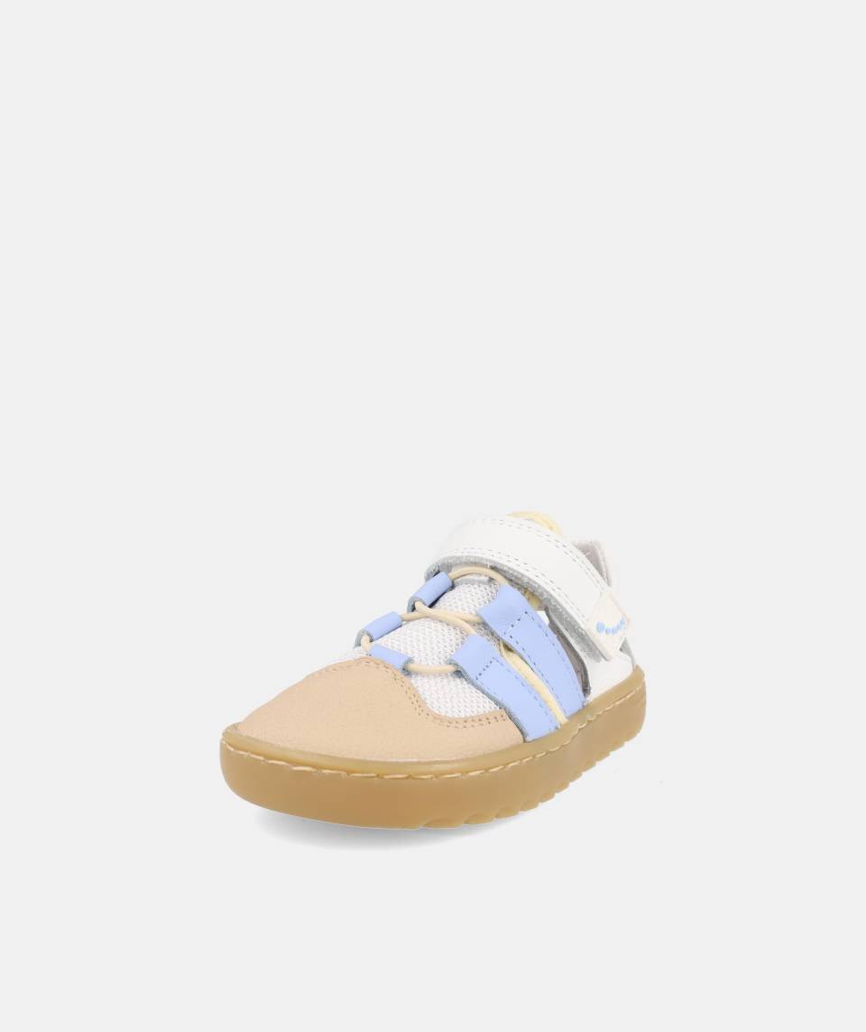 Sandálias fechadas Tahiti Branco e Azul- Blanditos by crio's