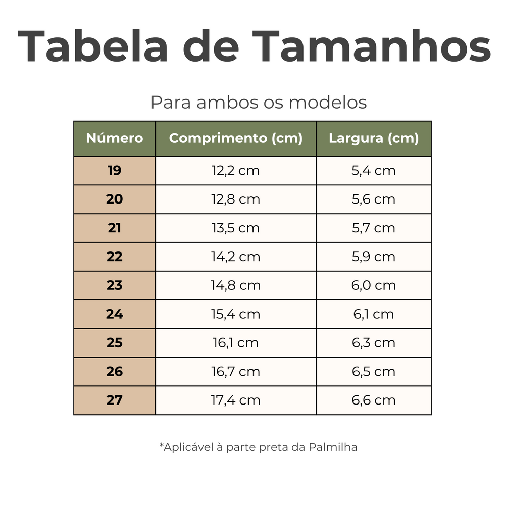 Guia de Tamanhos