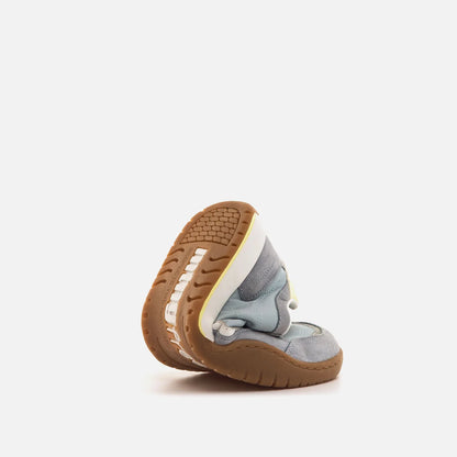 Sapatilhas Mustang free-Nylon azul claro/nappa leather amarelo