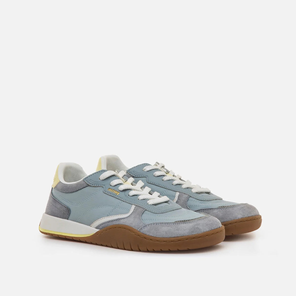 Sapatilhas Mustang free-Nylon azul claro/nappa leather amarelo