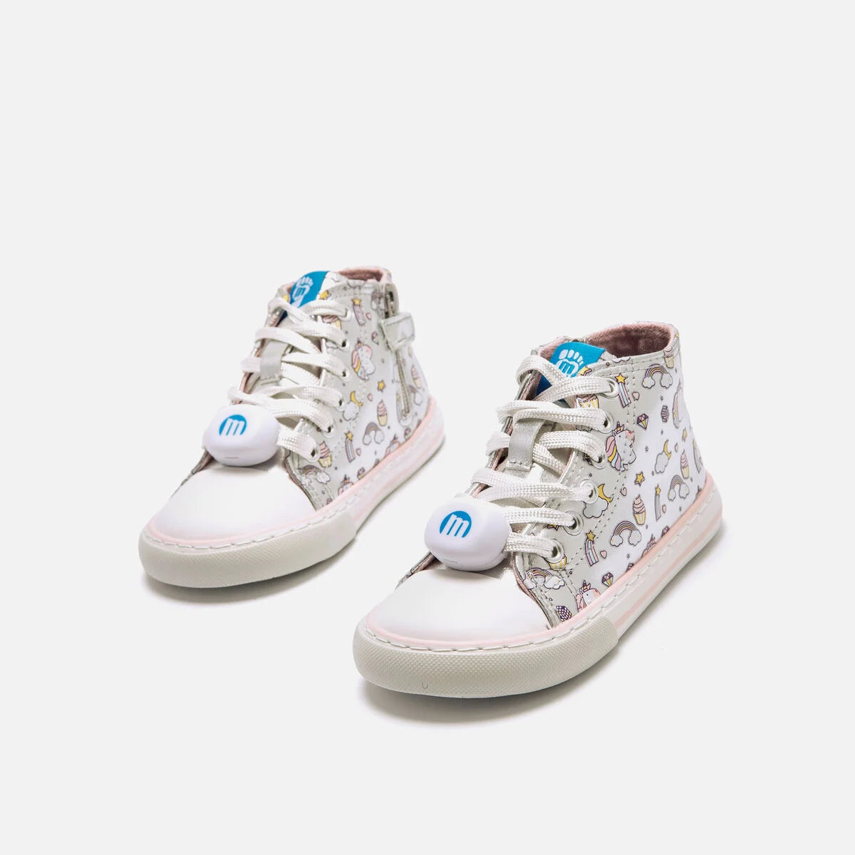 Sapatilhas Mustang Free Kids com Luzes -Unicornio Plata