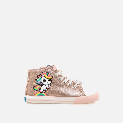 Sapatilhas Mustang Free Kids com Luzes -Unircornio Rosa