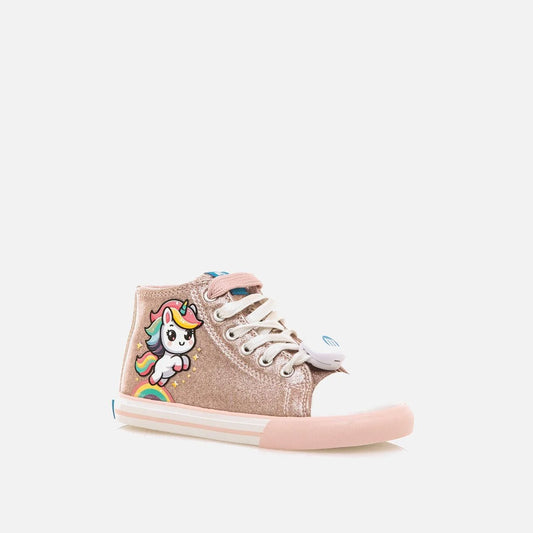 Sapatilhas Mustang Free Kids com Luzes -Unircornio Rosa