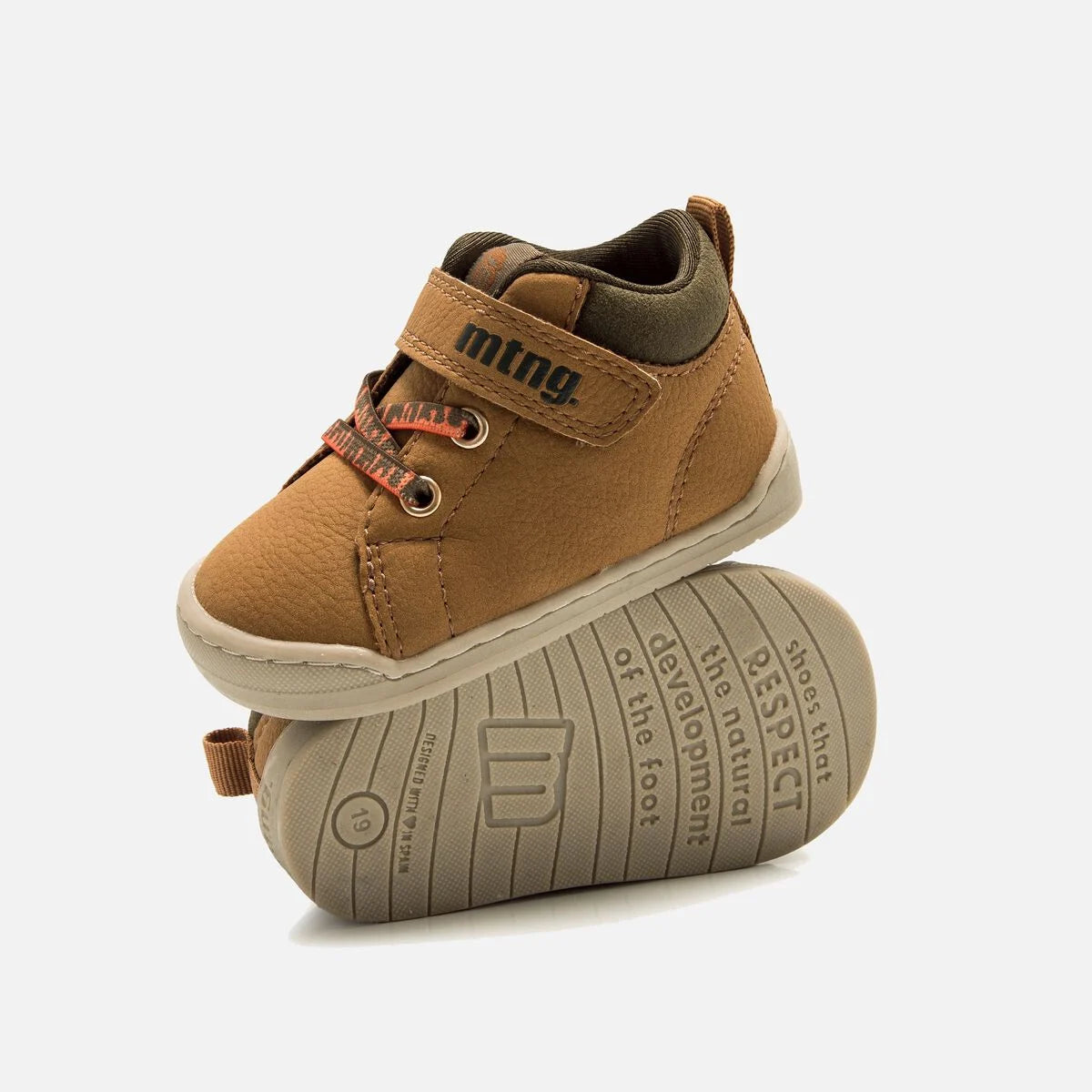 Botas Mustang Free baby- Castanho