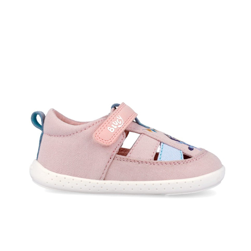 Sandálias Bluey Lona Rosa- Garvalin