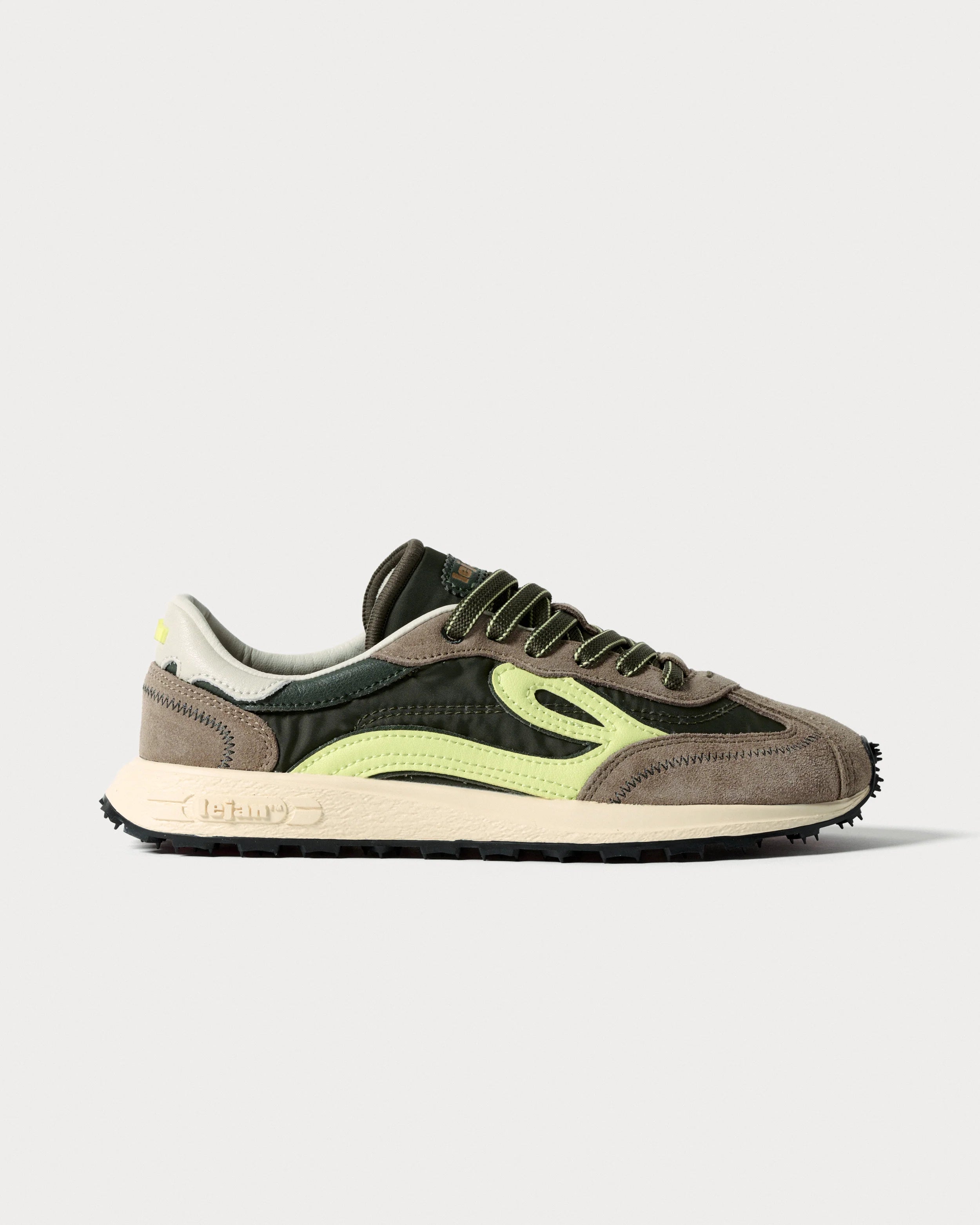 Sapatilhas Lejan Melrose- Dark Olive/ Lime
