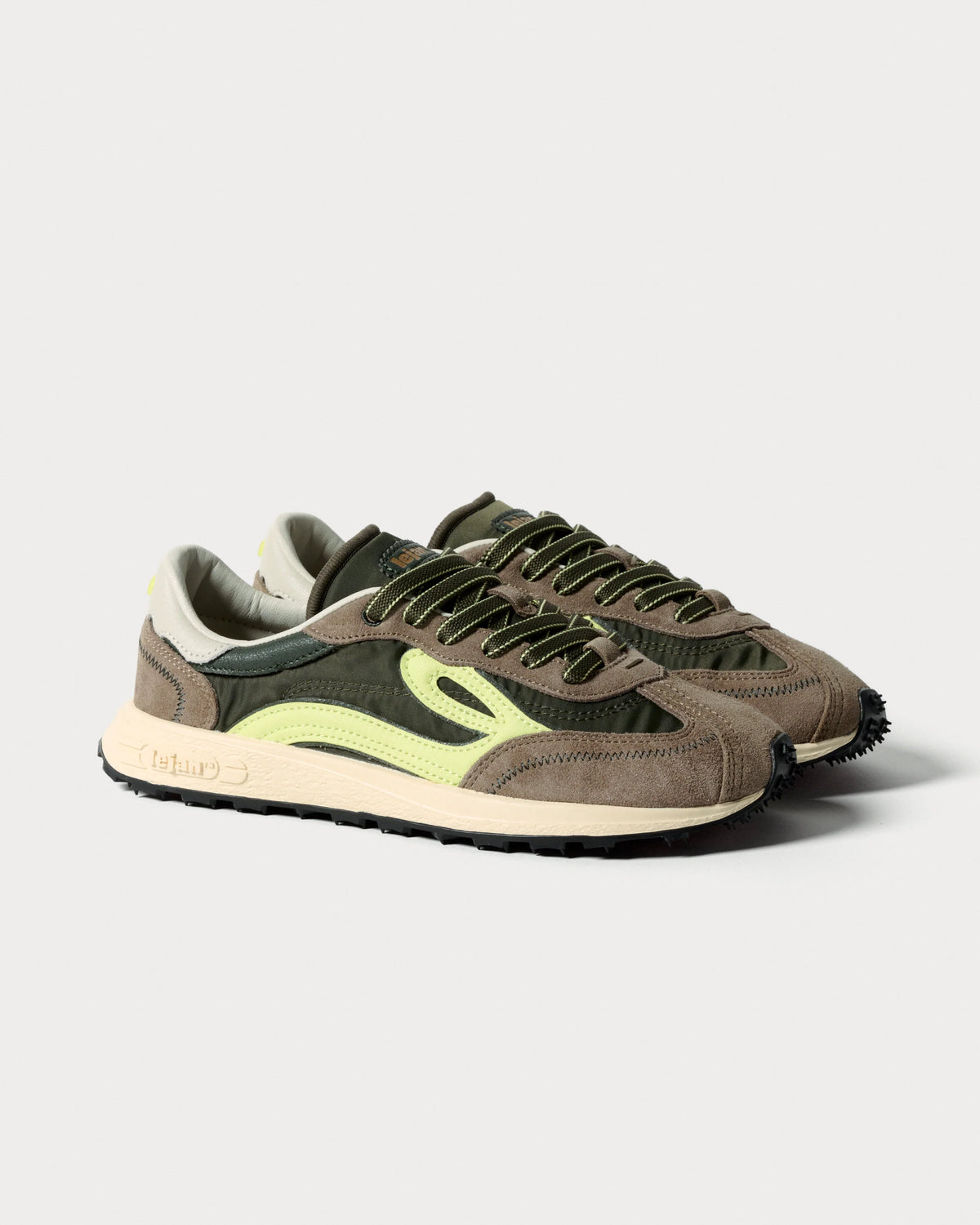 Sapatilhas Lejan Melrose- Dark Olive/ Lime