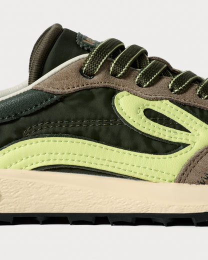 Sapatilhas Lejan Melrose- Dark Olive/ Lime