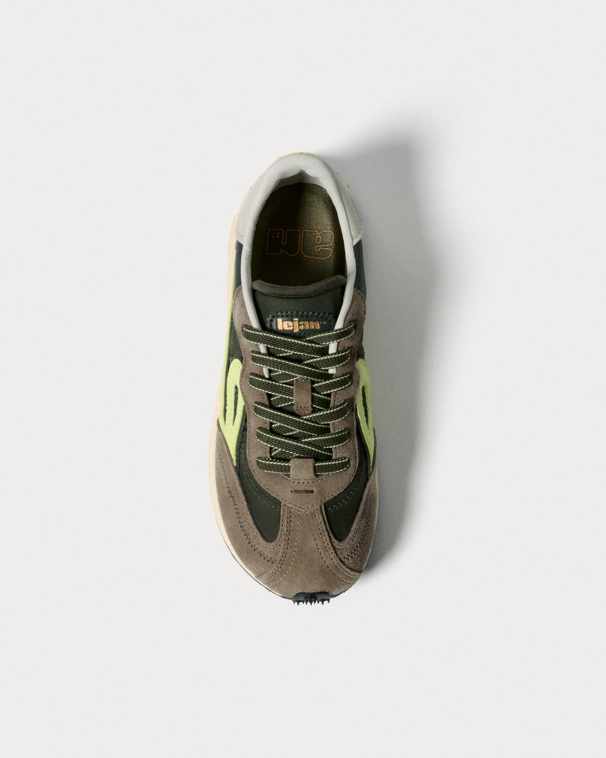 Sapatilhas Lejan Melrose- Dark Olive/ Lime