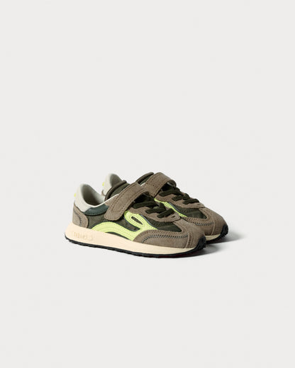Sapatilhas Lejan Melrose Kids-Dark Olive /Lime