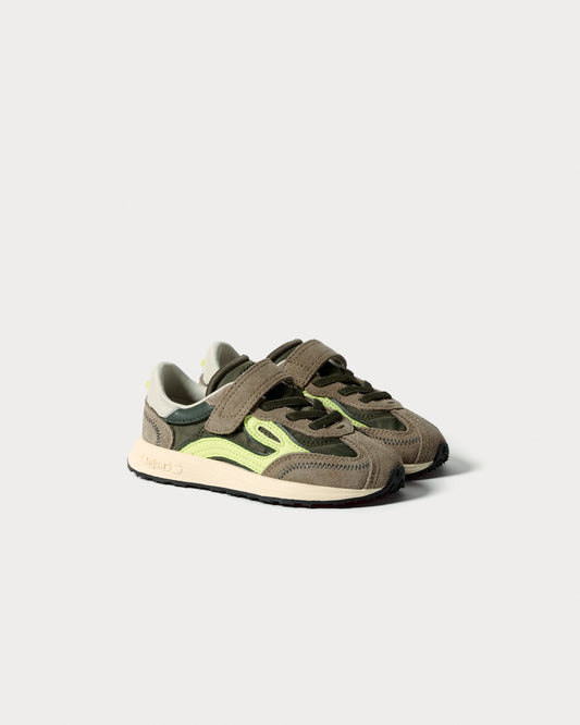 Sapatilhas Lejan Melrose Kids-Dark Olive /Lime