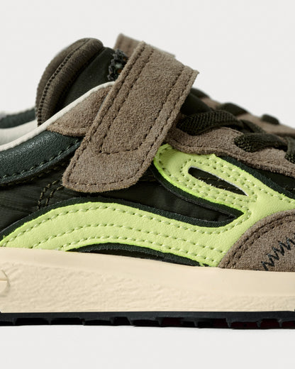 Sapatilhas Lejan Melrose Kids-Dark Olive /Lime
