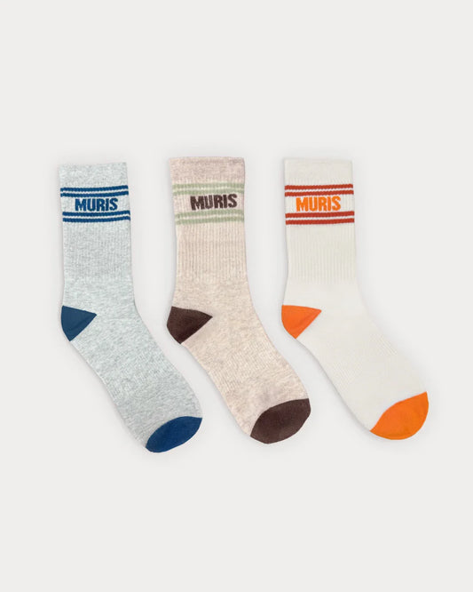 Set  Meias Barefoot Woman- BEIGE / WHITE / GRAY- Muris
