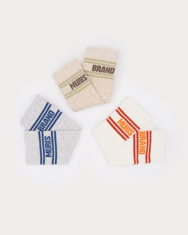 Set  Meias Barefoot Woman- BEIGE / WHITE / GRAY- Muris