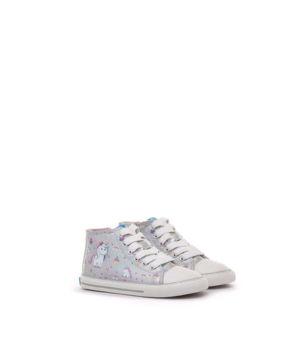 Sapatilhas Mustang Free Kids Luzes- Glist Plata