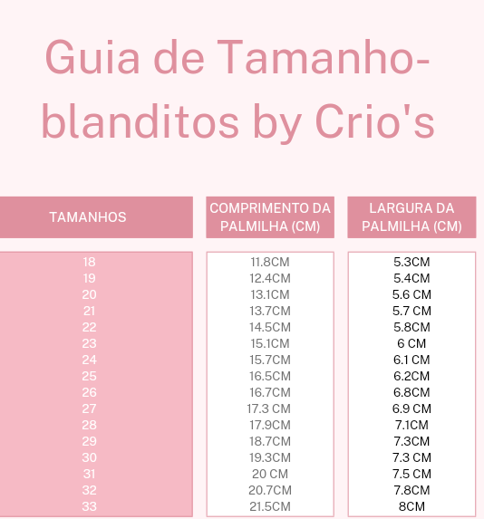 Guia de Tamanhos