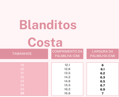 SANDALIA Costa Rosa- Blanditos