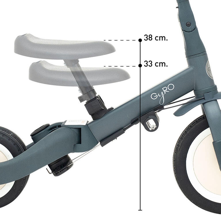 TRICICLO MULTIFUNCIONAL 5 em 1-  Gyro Gray